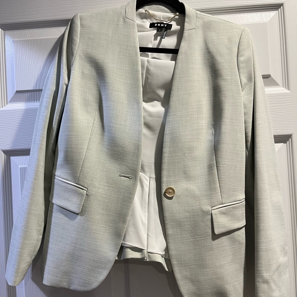 DKNY Soft Gray Women's Blazer